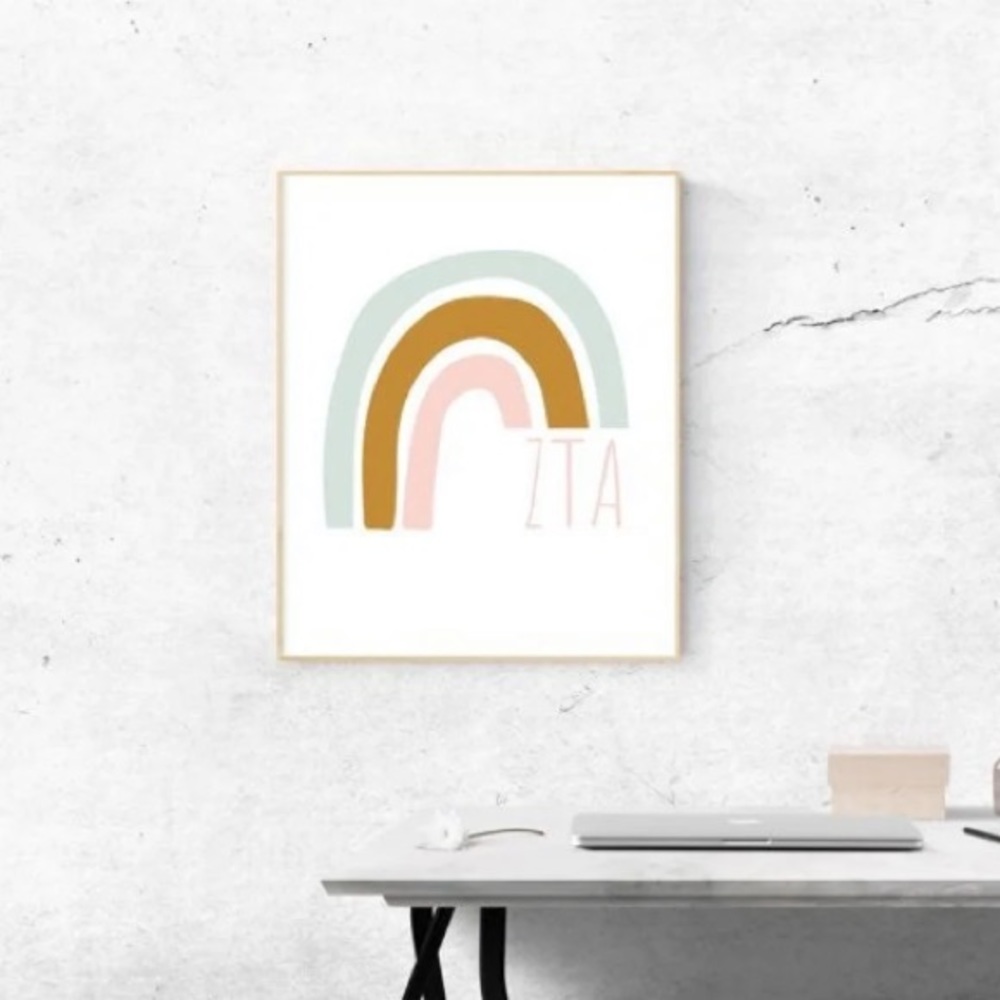 customizable sorority art print PRINT ONLY